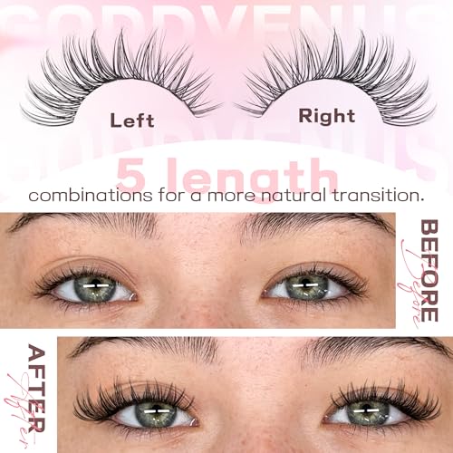 Wispy Lash Clusters - Natural DIY Eyelash Extensions 10-16mm