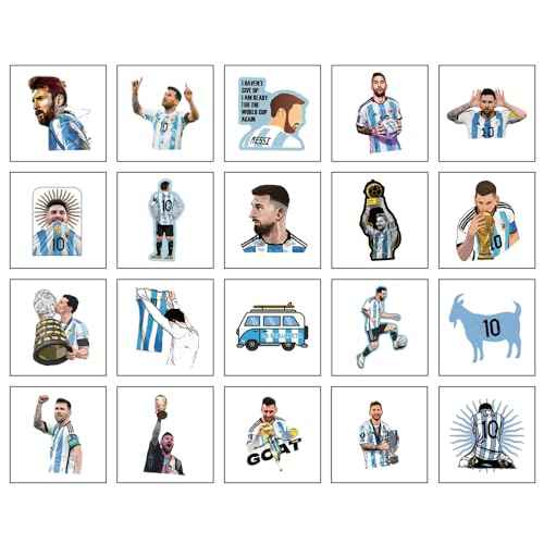 40Sheets Football Messi Temporary Tattoos for Kids,Cartoon Temporary Tattoos Gift For Fan Birthday Party Decorations for Girl Boys Home Activity Class Prizes Carnival Christmas Rewards