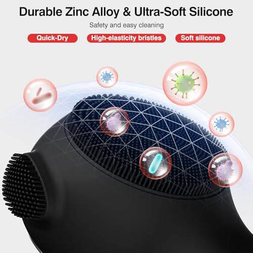 Electric Face Scrubber with Heat Massage & 5 Vibration Modes