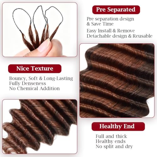 Miracle Invisible Knots Feather Crochet Hair 14 Inch - 100% Human Hair