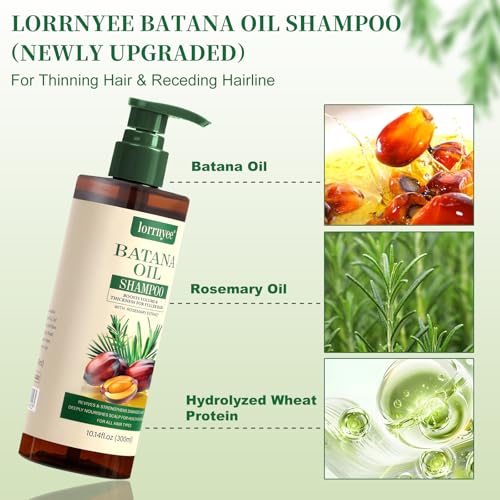 Batana Oil Hair Growth Shampoo for Thinning Hair Loss