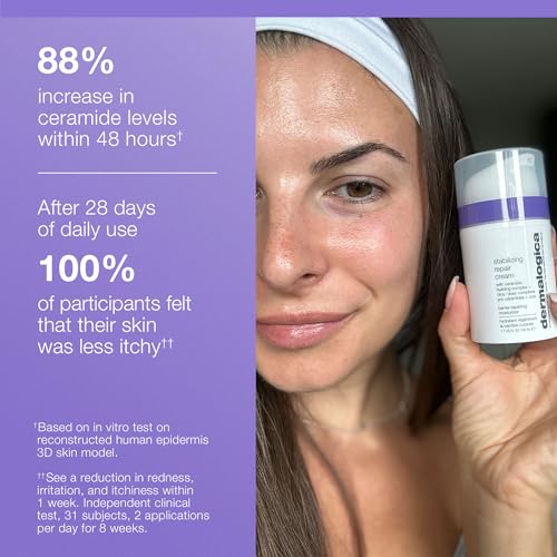 Dermalogica Stabilizing Repair Cream, Face Moisturizer for Sensitive Skin with Cica - Strengthens, Soothes, and Repairs Skin Barrier