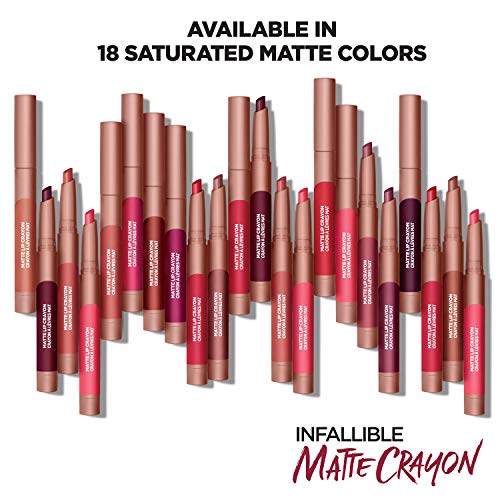 L'Oreal Paris Infallible Matte Lip Crayon, Tres Sweet (Packaging May Vary)