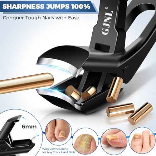 Toenail Clippers Stocking Stuffers 2025 Gifts for Men Women, Upgrade Angled Nail Clippers for Seniors Thick Toenails, Toe Nail Clippers for Men with Wide Jaw, Christmas Xmas Presents Gifts for Adults