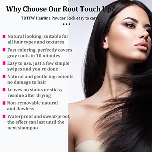 Root Touch Up Hairline Powder Stick - Dark Black