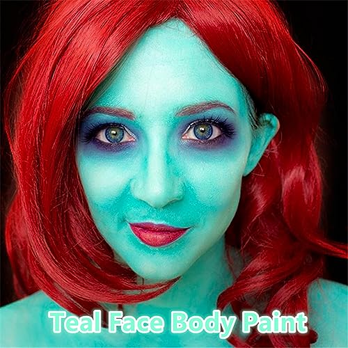 Teal Face Paint Stick - Waterproof Full-Coverage Makeup
