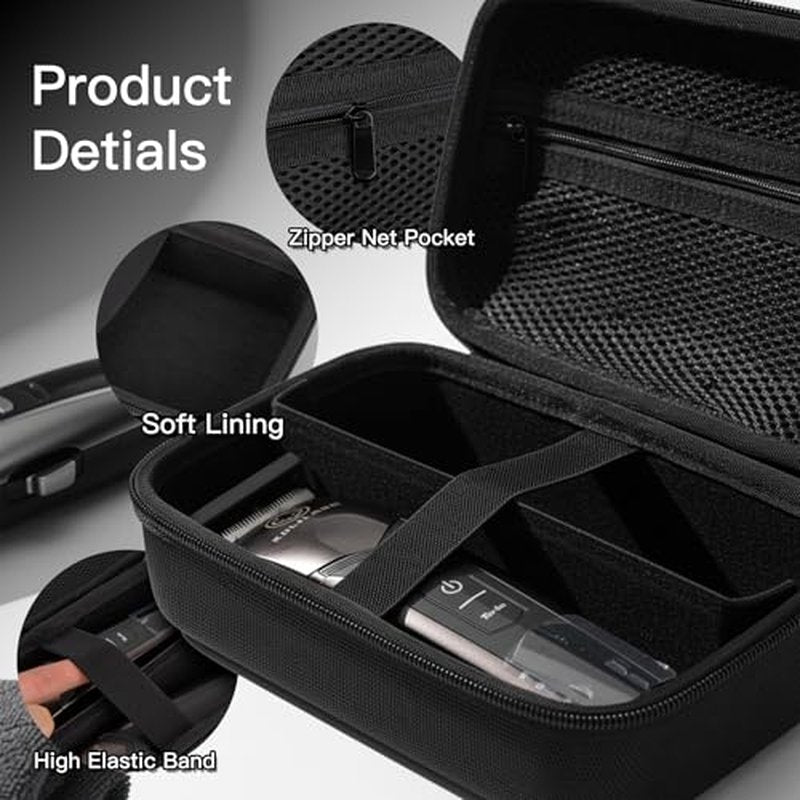 Barber Clipper Storage Case - SMYV Organizer for Grooming Tools