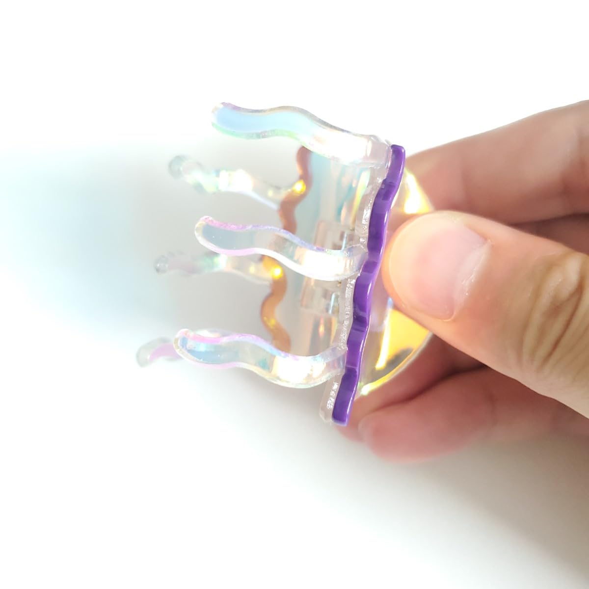 Jellyfish Hair Clip,Cellulose Acetate Hair Clips,Small Claw Clips for Women,Hair Accessories