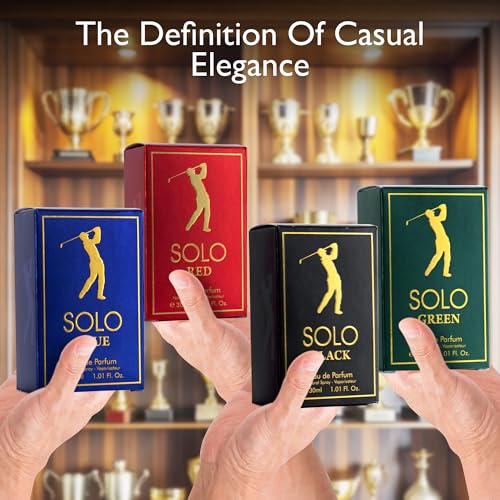 NovoGlow Solo 4-Piece Men's Cologne Set - 30ml Bottles