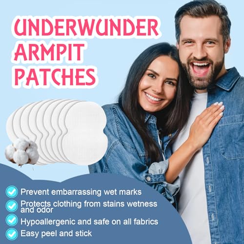 Armpit Sweat Pads - Disposable, Hypoallergenic Underarm Protection