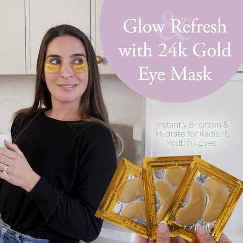 Spa Gift Set for Women ? The Mini Spa Retreat | Bath Bombs, Sugar Scrub, Candle, 24K Gold Eye Masks & Steam Eye Mask | Self Care & Relaxation Gift Box for Stress Relief at Home