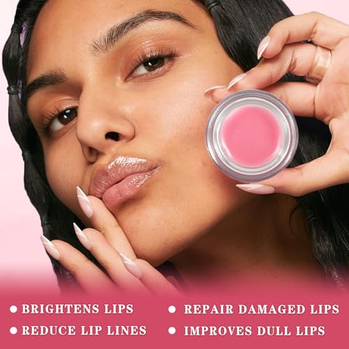 4-Piece Lip Scrub and Mask Set - Strawberry & Honey