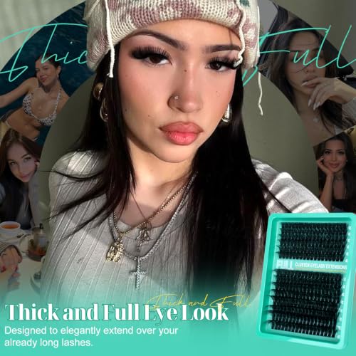 Fluffy Lash Clusters 100D Volume | 252PCS 10-22mm D Curl DIY