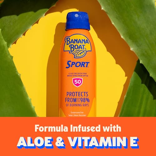 Banana Boat Sport Ultra SPF 50 Sunscreen Spray Twin Pack 6oz