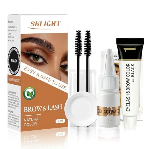 Lash Color Kit - Black Eyelash & Eyebrow Tint, 2-Week Lasting