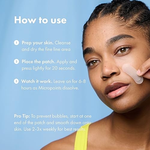 Mighty Patch HERO COSMETICS for Fine Lines Patches - Featuring Retinol and 1,390 dissolving Micropoint¢â Points to Help Renew the Look of Skin (6 Count) (Pack of 2)