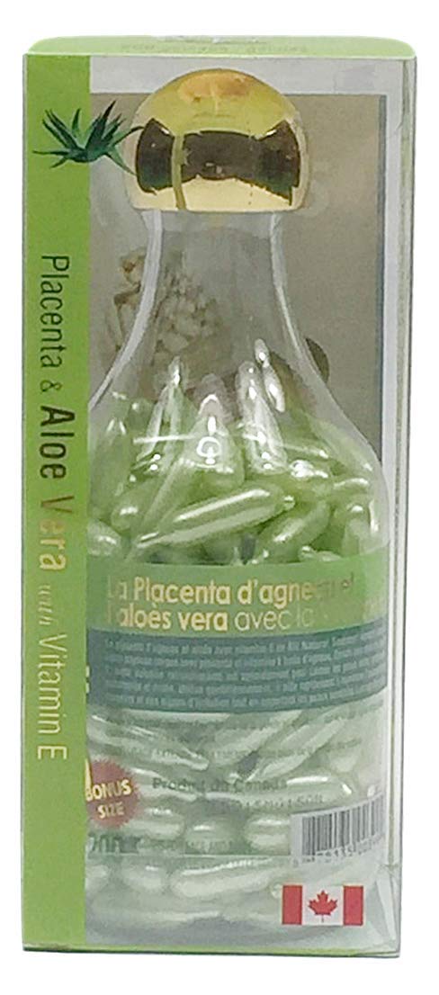 Lamb Placenta & Aloe Vera with Vitamin E Facial Oil, 200 Gelcaps, Bill Natural Sources