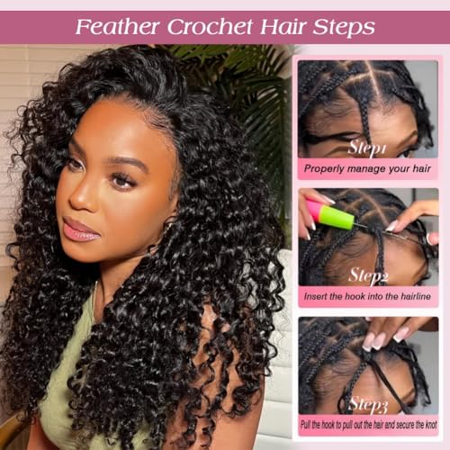 Burmese Curly Crochet Hair 16 Inch 120g Virgin Human Hair