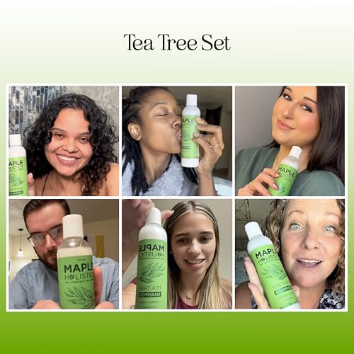 Maple Holistics Tea Tree Oil Shampoo & Conditioner Set 8 Fl Oz (Pack of 2)