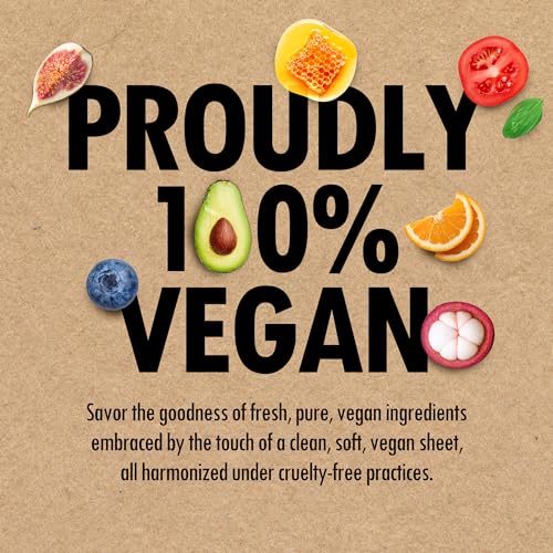 FARMSKIN Superfood Salad Sheet Face Mask Set Long Lasting 48HR Hydration | Revitalizing, Moisturizing, Soothing, Purifying Face Mask Sheets w/Nourishing Real Fresh Fruit Extracts, Proudly 100% Vegan