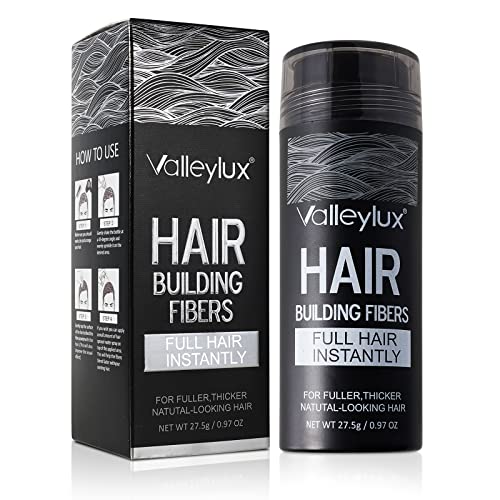 Hair Fibers for Thinning Hair - Natural Formula Hair Fibers, Hair Building Fibers for Thickening Hair, Instant Thicker Fuller Hair, Hair Fibers for Men & Women