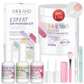 SAVILAND Clear Dip Powder Nail Starter Kit with Liquid Set (60g / 2.1oz)