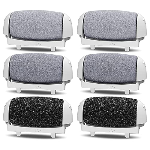 PRITECH Callus Remover Replacement Rollers - 6 Pack Pedicure Refill Heads