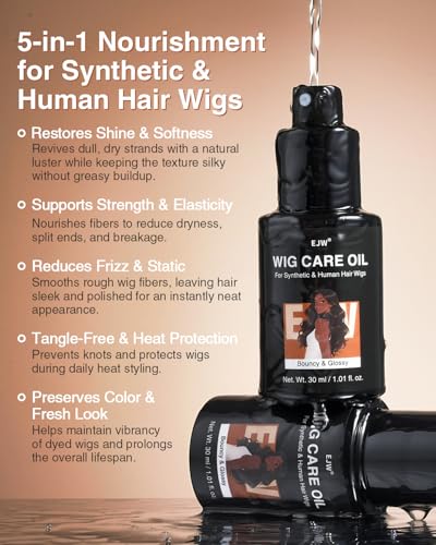 EJW Wig Oil Spray – Argan, Coconut & Jojoba for Shine
