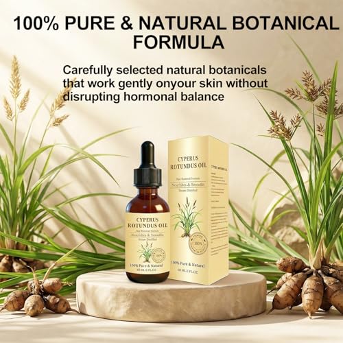 Cyperus Rotundus Oil for Hair Removal & Skin Care - 2 fl Oz