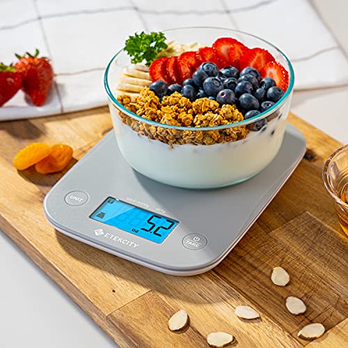 Etekcity Food Nutrition Kitchen Scale, Digital Grams and Ounces for Weight Loss, Baking, Cooking, Keto and Meal Prep, Large, 304 Stainless Steel