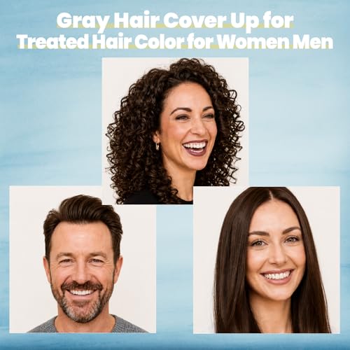 Dark Brown Hair Dye Shampoo for Gray Hair 500ml