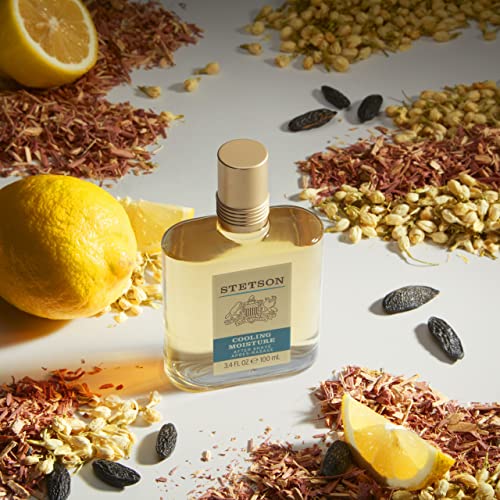 SCENT BEAUTY STETSON Original Cooling Moisture After Shave - Fragrance Notes of Citrus, Honey, and Sage - 3.4 Fl Oz - Pack of 3