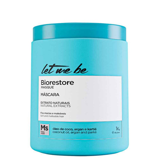 Let Me Be Biorestore Hair Masque 1kg / 35.2 oz – ProSalon Deep Conditioning Treatment for Dry or Processed Hair – Smoothness, Shine, and Manageability