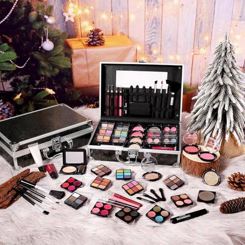 CHARMCODE Makeup Kit Train Case Set - Full Starter Cosmetics Gift Box
