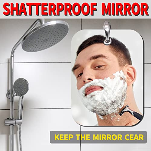 6x4 Fogless Shower Mirror for Shaving & Makeup