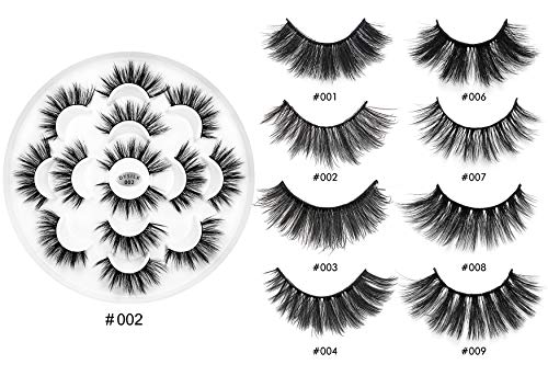 DYSILK Wispy Mink Lashes - 7 Pairs Reusable Faux Eyelashes