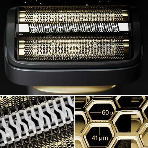 maxeylead Shaver Replacement foil & Cutters Compatible with Andis 17300 reSURGE Electric Shaver Precision Foil Wet/Dry