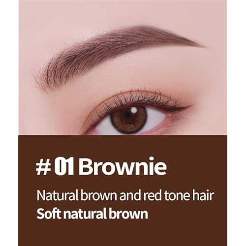 COSNORI Slim Eyebrow Pencil 02 Ginger Cookie - 2mm Micro-Fine Pencil Brow with Brush, Natural-Looking Brows, Long Lasting & Waterproof, Micro-Slim, Soft drawing, 0.005oz (0.13g)