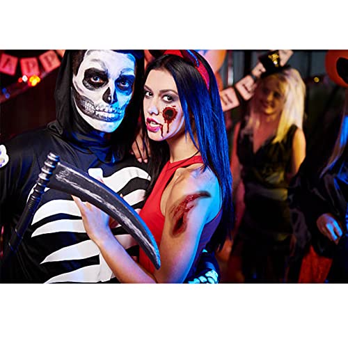 Halloween Temporary Tattoo - Realistic Wound & Scar Stickers (6 Sheets)