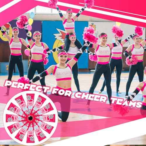 24 Pcs Cheer Team Homecoming Gifts Bulk Hand Cream Lotion Cheerleader Goodie Bag Stuffers Cheerleading Party Favors for Women Football Basketball Season Senior Night Items(Pink)