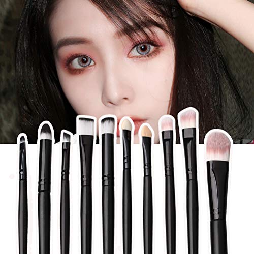20-Piece Makeup Brush Set with Travel Case - Professional Face and Eye Brushes