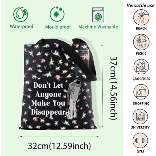 LGBTQ Gift Hi Leaves Tote Bag Spotify Inspired Gift Nick and Charlie Gifts BL Boys Love Gifts (disappear blk)