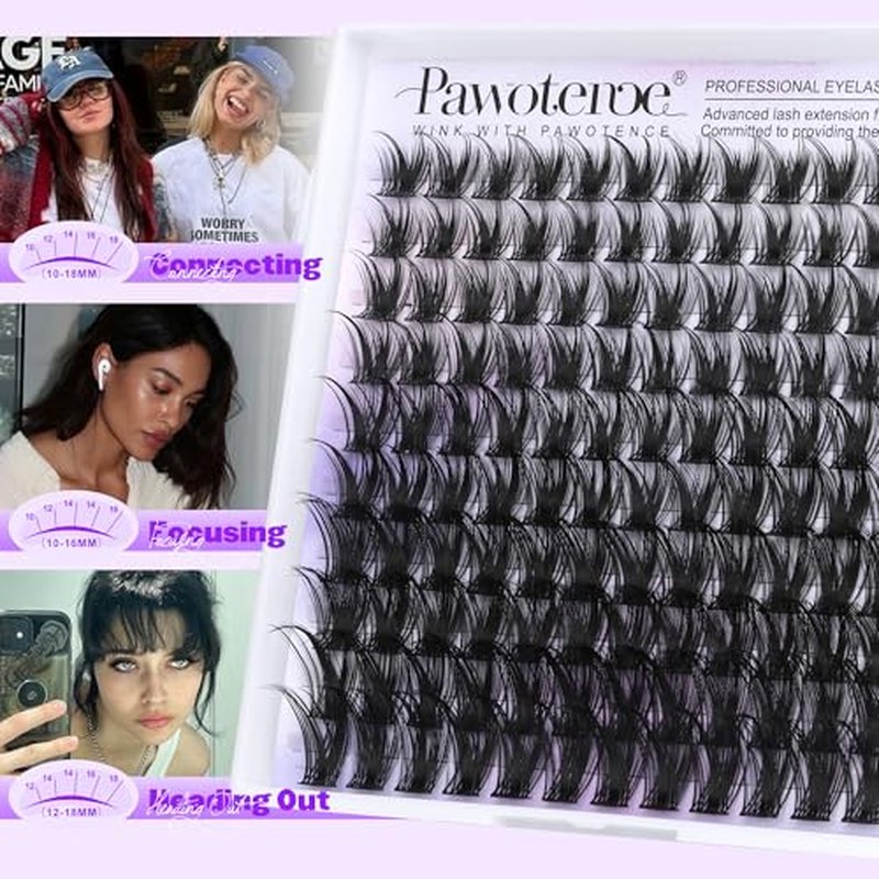 Pawotence Kira Wispy Cluster Eyelash Extensions 10-18mm