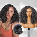 LUVME HAIR 16-Inch Curly Deep Wave Glueless Wig - Natural Color