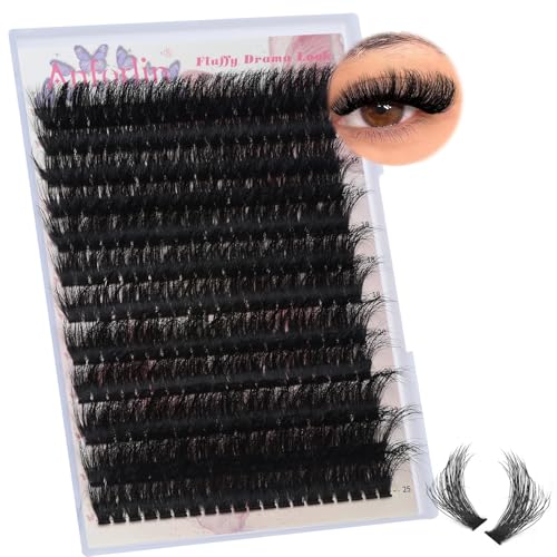 Fluffy Lash Clusters 16-25mm 240pc D Curl Volume Extensions