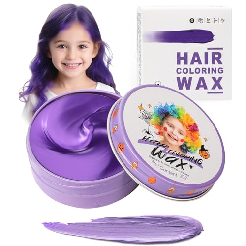 Temporary Purple Hair Wax - Washable Color Styling Gel