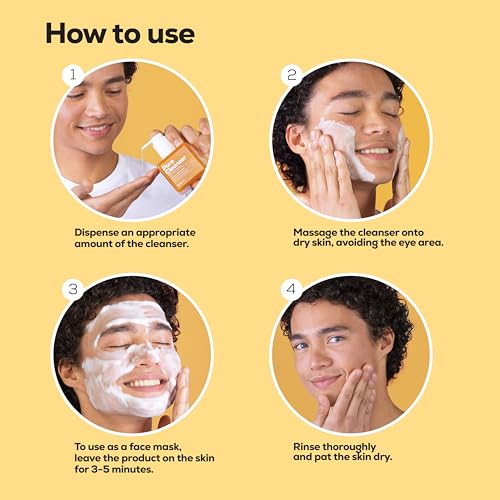 Hanhoo Pore Cleanser with Niacinamide, 6.76 Fl. Oz., 2-in-1 Facial Cleanser and Mask, with Niacinamide and Salicylic Acid, Clears Clogged Pores, Makeup-Remover, Exfoliating Face Wash, Korean Skincare