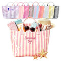 Personalized Jelly Striped PVC Tote Bag for Women
