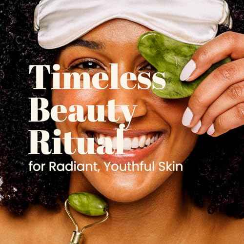 ROSELYNBOUTIQUE Gua Sha Facial Tools & Jade Roller Original Face Massager for Puffiness Wrinkless Skin Care Routine - Self Care Gift for Men Women