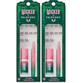 WICKED X FALSCARA False Eyelashes, Lash Extension Kit, ¡®Shimmering Shine¡¯, 10 Lash Clusters, 8mm-10mm, Natural Volume, Blue Glitter, Mini Bond, Green & Pink Mini Applicator (Pack of 2)